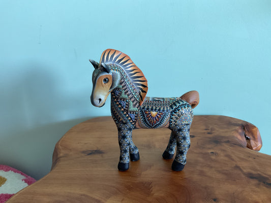 Hand painted Clay Horse