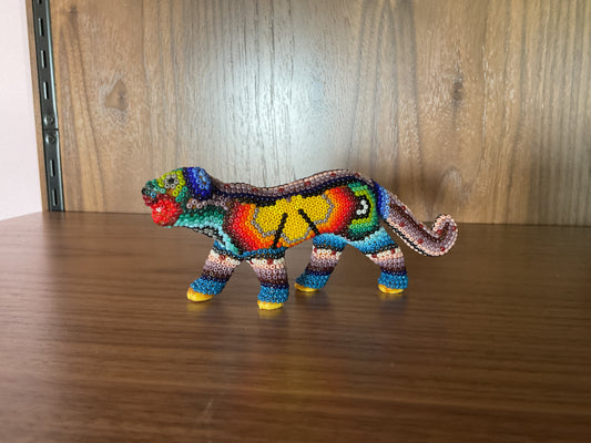 Huichol Baby Jaguar Figurine