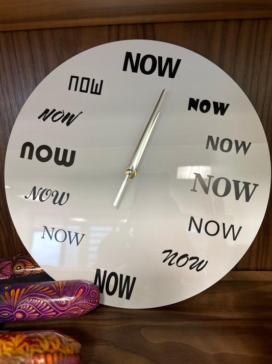 The Time Is Now Clock